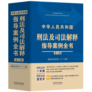2026年4月新书 中华人民共和国刑法及司法解释指导案例全书第六版
