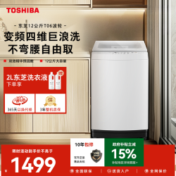 东芝 12kg直驱变频电机波轮洗衣机 DB-12T06D
