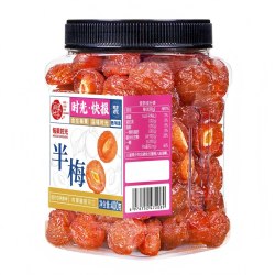 每果时光 雪花半梅干400g话梅干