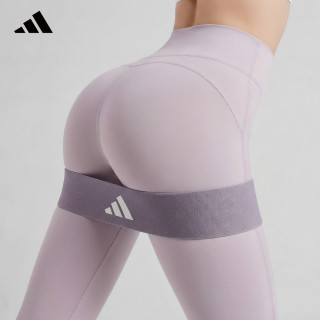 adidas 弹力带抗阻力带健身塑形男女练臀部瑜伽翘臀力量训练深蹲 石色丨中型-进阶训练