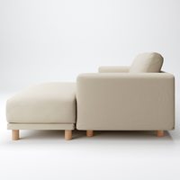 無印良品 MUJI 棉雪尼尔羽绒袋式三人座沙发