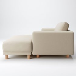 無印良品 MUJI 棉雪尼尔羽绒袋式 三人座沙发套