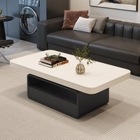 名做 岩板长方形意式极简茶几轻奢小户型现代简约高级感客厅家用设计师