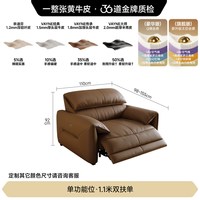 FA SA DI HOUSEHOLD 功能沙发太空电动舱三人位家庭影院极简意式轻奢零靠墙真皮沙发