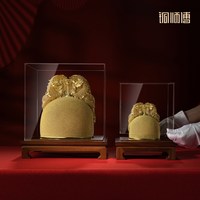铜师傅 《金丝翼善冠》客厅桌面仿古皇冠金冠花丝铜摆件 装饰礼物