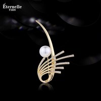 88VIP：Eternelle 波西米亚风胸针 浅黄色 xz01122