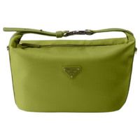 PRADA Chérie Re-Nylon 迷你手提包 常春藤绿