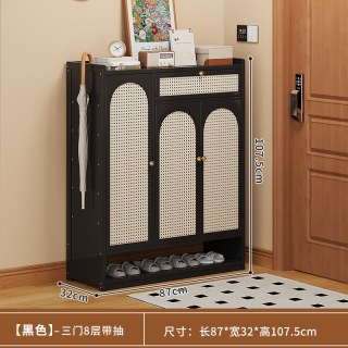 竹中生智 带门防尘 多层鞋架