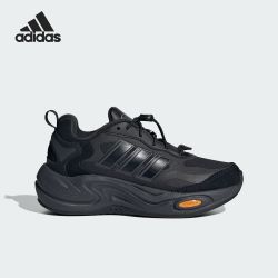 adidas 男大童厚底款耐磨抽绳搭扣款运动休闲鞋JI2021
