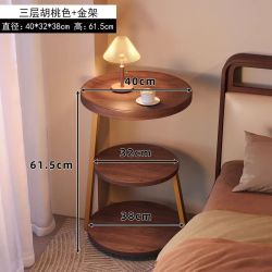中古风床头卧室多层家用创意小圆桌