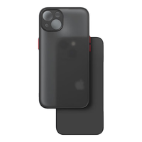 SNOWKIDS iPhone15Plus手机壳 磨砂防摔带支架 半透明