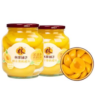 林家铺子 黄桃罐头 750g*2罐