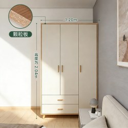 兔宝宝 衣柜家用卧室落地柜子小户型出租屋儿童实木柜简易enf板材