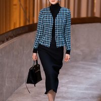 纳绎 粗花呢小香风套装女