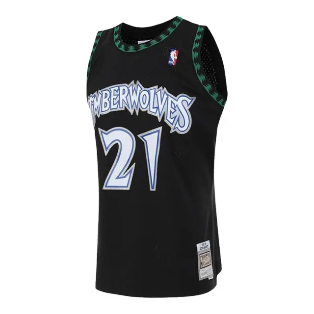 Mitchell&Ness 森林狼队加内特97-98赛季SW球迷版球衣