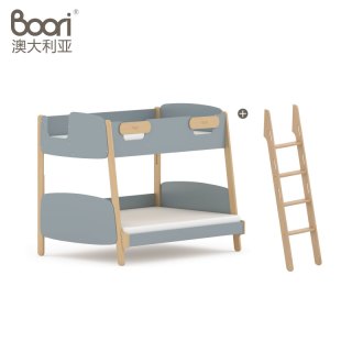 Boori Kids 进口实木艾芙兰积木双层床子母床上下铺儿童床高低床