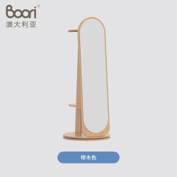 Boori Kids Boori全身镜旋转镜子穿衣镜全身落地镜试衣镜带衣帽架衣挂一体镜