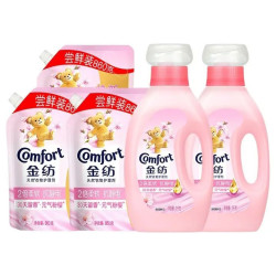 Comfort 大师香氛柔顺剂2倍防静电元气粉樱1kg*2瓶+860g*3袋 共9.16斤