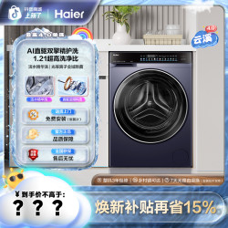 海尔 73K直驱1.21爱婴洗AI除毛除螨精华洗洗衣机