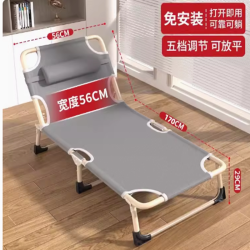源善 折叠床单人床家用成人出租屋简易床办公室午休床宿舍便捷硬板铁床