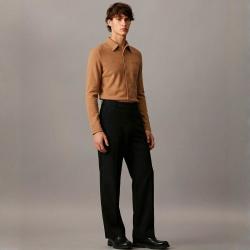 ZARA 男士高腰直筒休闲长裤
