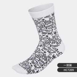 adidas NEO 男女同款跑步休闲舒适透气耐磨运动功能袜中筒袜