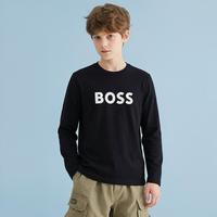 HUGO BOSS 男款儿童舒适休闲百搭长袖T恤