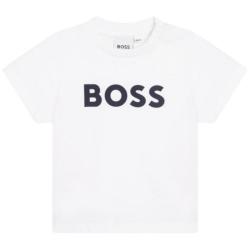 HUGO BOSS 男款儿童纯棉舒适百搭休闲T恤