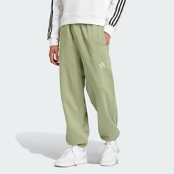 adidas 男款logo休闲束脚加绒裤子