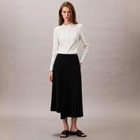 Massimo Dutti 垂感半身裙高腰显瘦百搭通勤中长裙