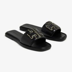 TORY BURCH Double T 时尚潮流简约 女拖鞋