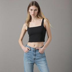 Massimo Dutti 女式简约气质短款吊带背心衬衫