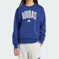 adidas 男款圆领印花长袖套头卫衣