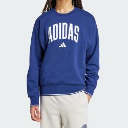 adidas 男款圆领印花长袖套头卫衣