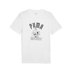 PUMA 时尚休闲印花图案男款短袖T恤