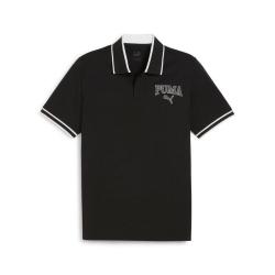 PUMA SQUAD 字母印花男款休闲运动短袖Polo衫