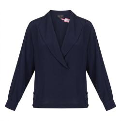 GIORGIO ARMANI 女式简约休闲百搭V领长袖衬衫