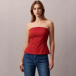 ZARA 鱼骨抹胸上衣无肩带辣妹背心轻熟名媛气质