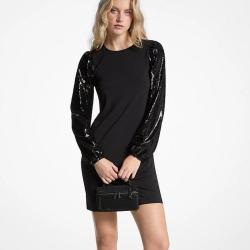 MICHAEL KORS 女士宽松圆领休闲直筒连衣裙