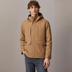 Columbia Landroamer户外连帽防风棕色外套