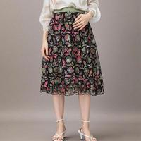EMPORIO ARMANI 女士碎花设计轻薄透气休闲百搭半截裙
