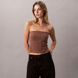 ZARA 美拉德无痕抹胸夏季外穿无肩带背心