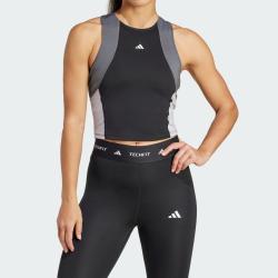 adidas 女款撞色训练露脐运动背心
