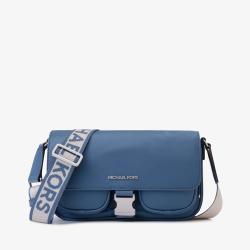 MICHAEL KORS KHAI 牛仔蓝时尚单肩斜挎邮差包小方包