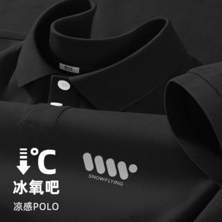 雪中飞 短袖T恤男款夏季透气休闲仿棉翻领百搭上衣男士