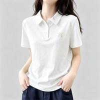 雪中飞 POLO短袖t恤女夏季日常通勤速干防晒休闲上衣女