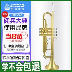 津宝 JBTR-300小号乐器降B调儿童初学学生演奏考级漆金西洋吹管乐器