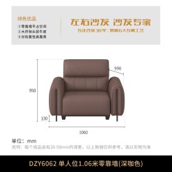 左右家私 左右新款真皮电动沙发椅可躺家庭影院客厅零靠墙智能功能沙发6062