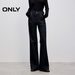 ONLY 2026秋季新款活性染贴袋设计复古高腰显瘦喇叭长裤牛仔裤女