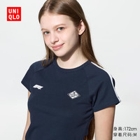 优衣库 Disney x F1 UT 女装短袖T恤 藏青色 2XL